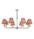 Favian 8 Light Ceiling Pendant Matt Bronze With Shade-1