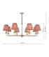 Favian 8 Light Ceiling Pendant Matt Bronze With Shade-2
