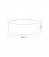 Round Cylinder, 450 x 150mm Dual Faux Silk Fabric Shade, Nude Beige, Moonlight - 3