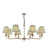 Favian 8 Light Ceiling Pendant Matt Bronze With Shade-1