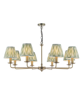 Favian 8 Light Ceiling Pendant Matt Bronze With Shade-1