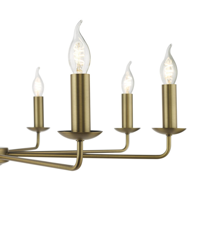 Favian 8 Light Ceiling Pendant Matt Bronze Fitting Only-6