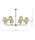 Favian 8 Light Ceiling Pendant Matt Bronze With Shade-2