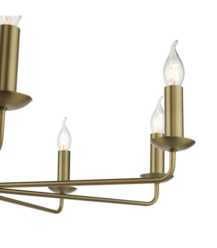 Favian 8 Light Ceiling Pendant Matt Bronze Fitting Only-7
