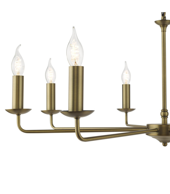 Favian 8 Light Ceiling Pendant Matt Bronze Fitting Only-8