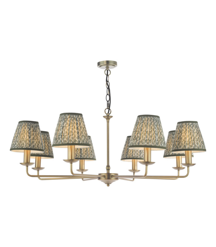 Favian 8 Light Ceiling Pendant Matt Bronze Fitting Only-9
