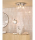 Forseti 3 Light Bathroom Flush Light Polished Chrome and Glass IP44-4