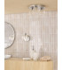 Forseti 3 Light Bathroom Flush Light Polished Chrome and Glass IP44-5
