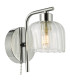 Forseti Bathroom Wall Light Polished Chrome and Glass IP44-11