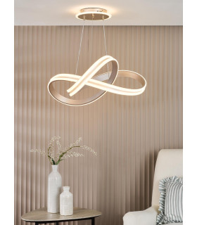 Gavino Ceiling Pendant Brushed Silver LED-2