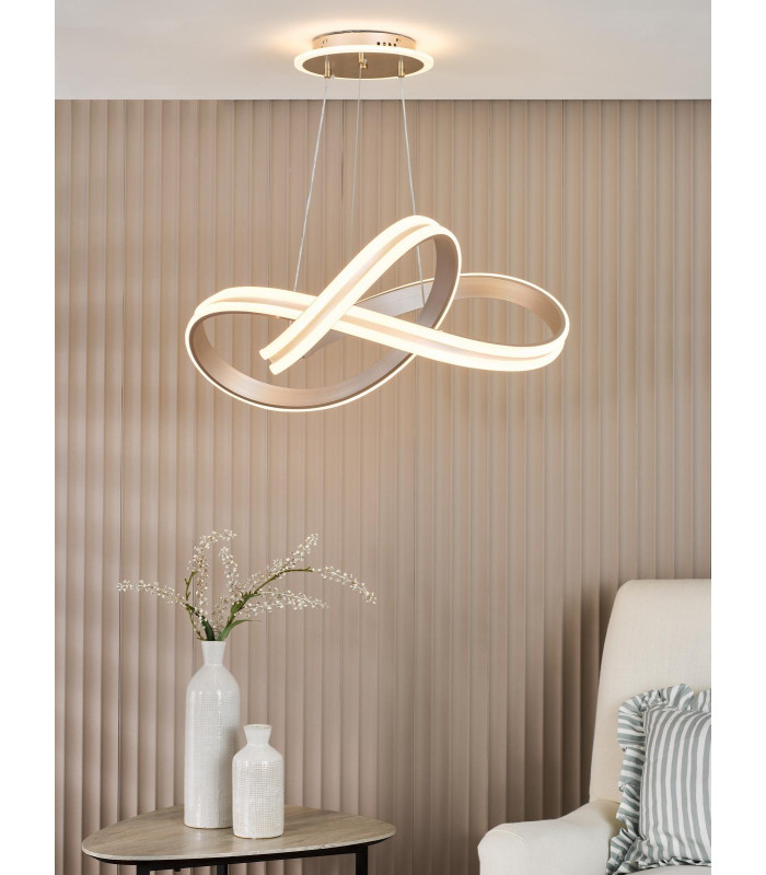 Gavino Ceiling Pendant Brushed Silver LED-2