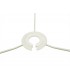 Round Cylinder, 450 x 150mm Dual Faux Silk Fabric Shade, Nude Beige, Moonlight - 10