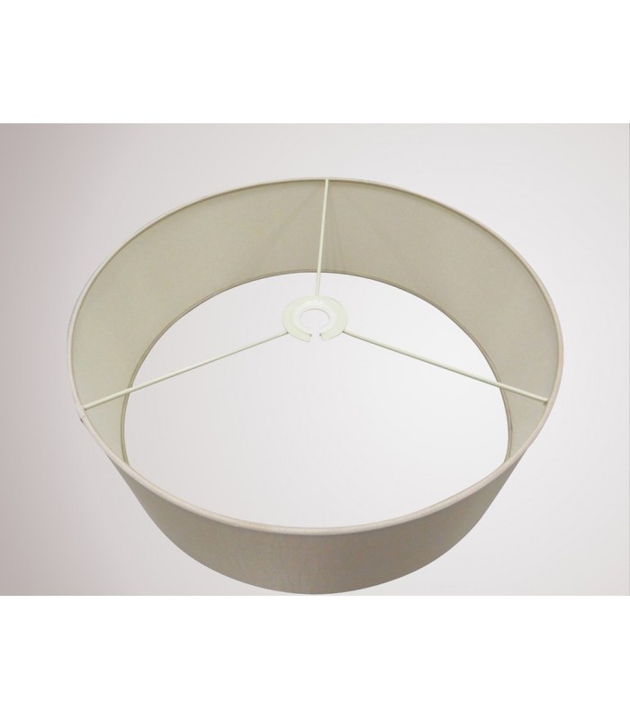 Round Cylinder, 450 x 150mm Dual Faux Silk Fabric Shade, Nude Beige, Moonlight - 11