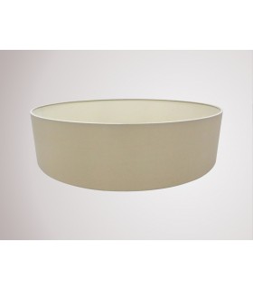 Round Cylinder, 600 x 150mm Dual Faux Silk Fabric Shade, Nude Beige, Moonlight - 2