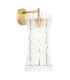 Loire Wall Light Natural Brass and Glass-1
