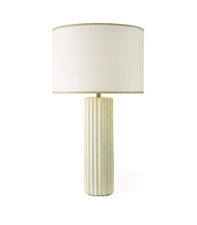 Idella Table Lamp Taupe Ceramic With Shade-1