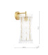 Loire Wall Light Natural Brass and Glass-6