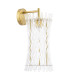 Loire Wall Light Natural Brass and Glass-7