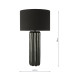 Hebron Table Lamp Black Ceramic With Shade-4