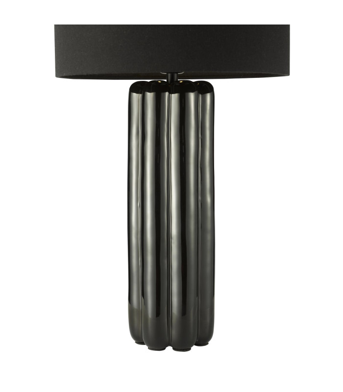 Hebron Table Lamp Black Ceramic With Shade-7