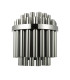 Imani Wall Light Polished Chrome and Smoked Ribbed Glass-3