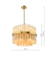 Imani Ceiling Pendant Natural Brass and Champagne Ribbed Glass-4