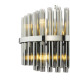 Imani Ceiling Pendant Polished Chrome and Smoked Ribbed Glass-6