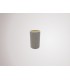 Round Cylinder, 120 x 200mm Dual Faux Silk Fabric Shade, Taupe, Halo Gold - 2
