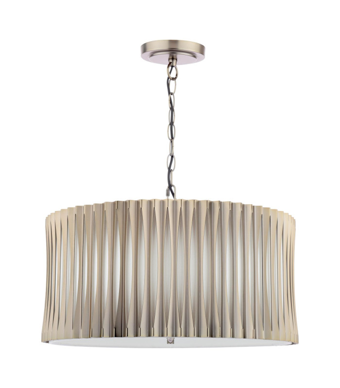 Netra 3 Light Ceiling Pendant Satin Bronze and Ivory-5