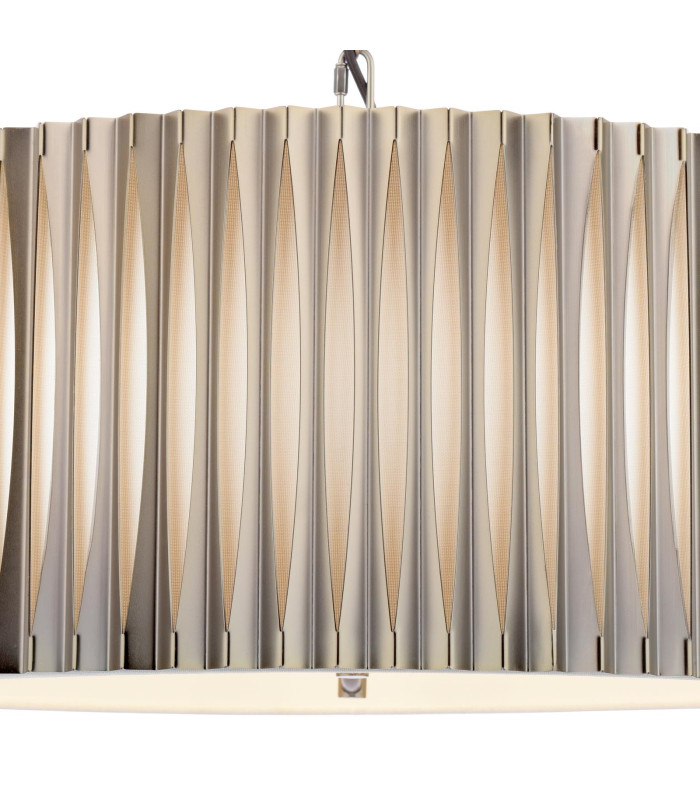 Netra 3 Light Ceiling Pendant Satin Bronze and Ivory-8