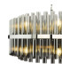 Imani 16 Light Ceiling Pendant Polished Chrome and Smoked Ribbed Glass-4