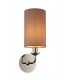 Round Cylinder, 120 x 200mm Dual Faux Silk Fabric Shade, Taupe, Halo Gold - 4