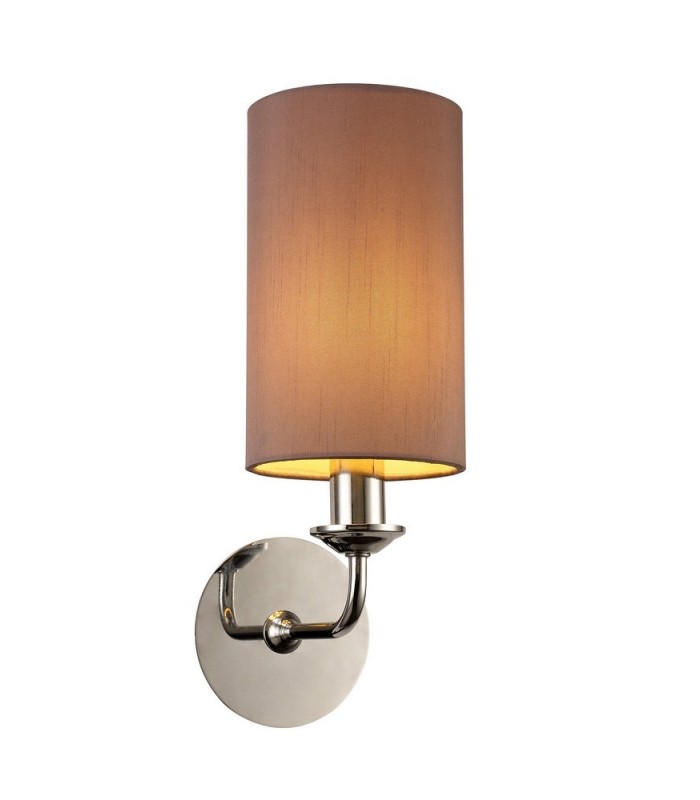 Round Cylinder, 120 x 200mm Dual Faux Silk Fabric Shade, Taupe, Halo Gold - 4