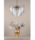 Kimmia 6 Light Ceiling Pendant Natural Brass and Textured Glass-3