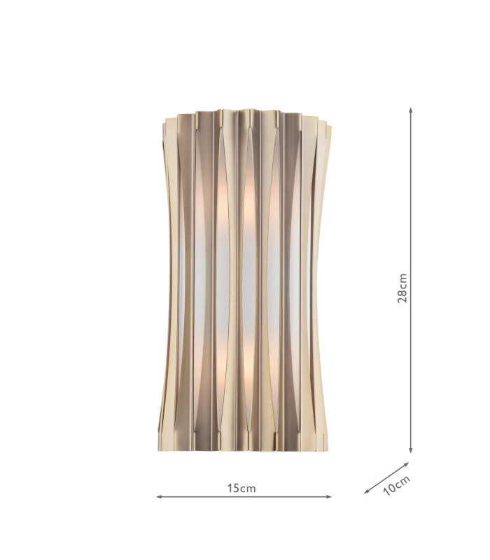 Netra Wall Light Satin Bronze and Ivory-6