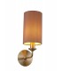 Round Cylinder, 120 x 200mm Dual Faux Silk Fabric Shade, Taupe, Halo Gold - 6