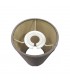 Round Cylinder, 120 x 200mm Dual Faux Silk Fabric Shade, Taupe, Halo Gold - 7
