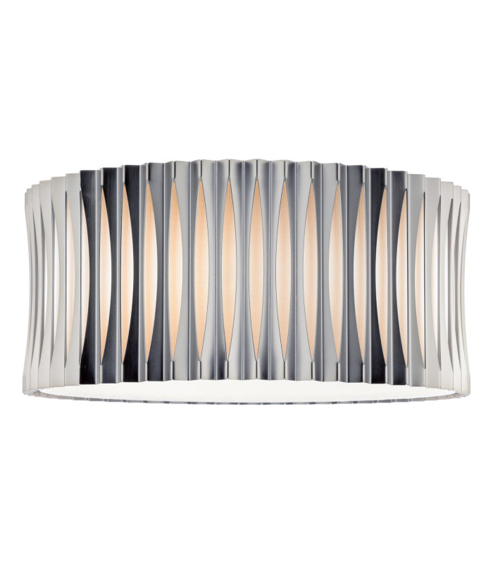 Netra 3 Light Flush Satin Bronze and Ivory-1