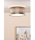 Netra 3 Light Flush Satin Bronze and Ivory-2