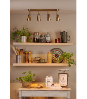 Jedrek 4 Light Bar Spotlight Aged Brass-2