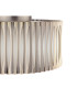 Netra 3 Light Flush Satin Bronze and Ivory-8