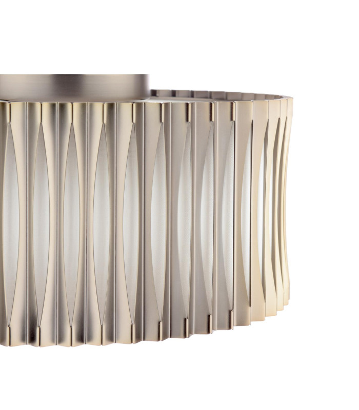 Netra 3 Light Flush Satin Bronze and Ivory-8