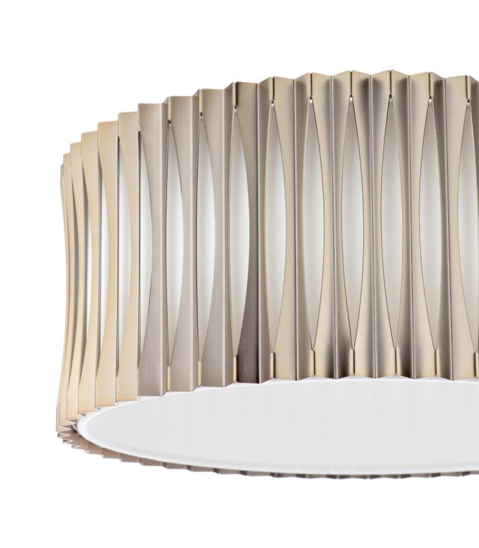 Netra 3 Light Flush Satin Bronze and Ivory-9