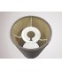 Round Cylinder, 120 x 200mm Dual Faux Silk Fabric Shade, Taupe, Halo Gold - 11