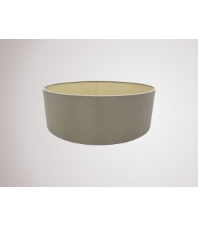 Round Cylinder, 450 x 150mm Dual Faux Silk Fabric Shade, Taupe, Halo Gold - 2