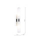Lars Bathroom Wall Light Polished Chrome and White Frosted Acrylic IP44-2