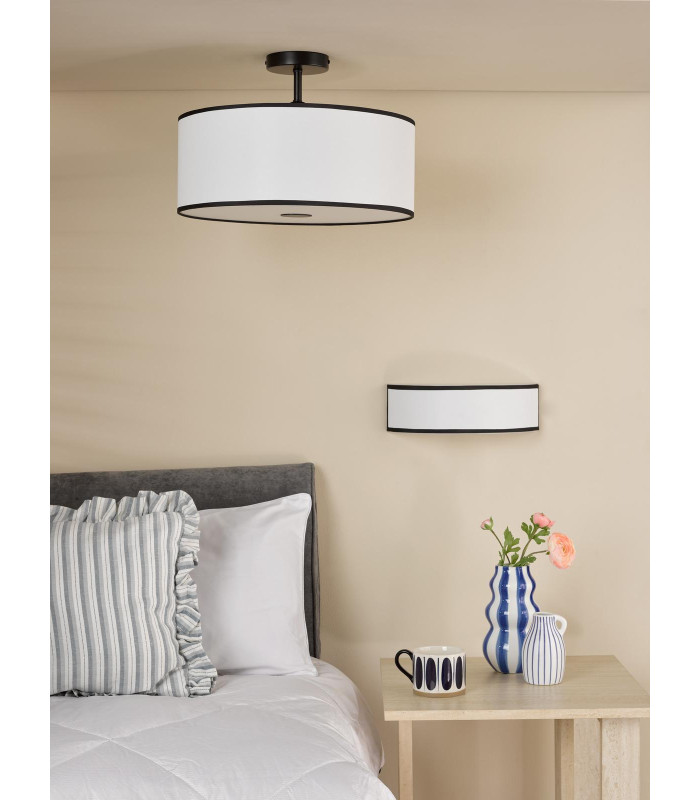 Jemima Wall Light White and White Frosted Acrylic With Shade-5