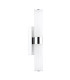 Lars Bathroom Wall Light Polished Chrome and White Frosted Acrylic IP44-3