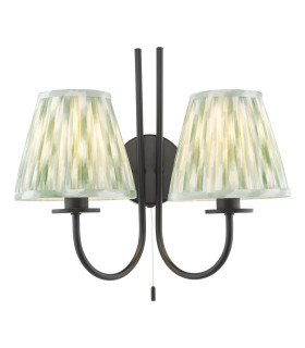 Becca Wall Light Matt Black With Shade-1