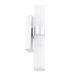 Lars Bathroom Wall Light Polished Chrome and White Frosted Acrylic IP44-5